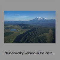Zhupanovsky volcano in the distance
